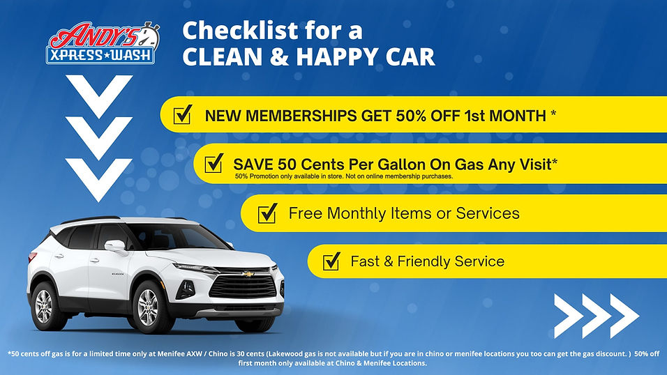 Packages Andy's Xpress Wash